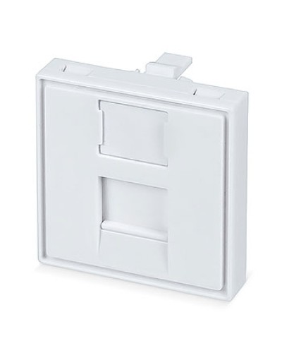 Вставка 45x45 (Mosaic) для 1 модуля формата Keystone Jack (FP-45-1M) Пожтехкабель СКС (202-031) (аналог Mosaic) в Благовещенске Модули Keystone Pintop.ru