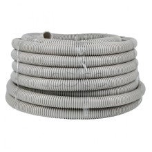 Труба гофр. ПВХ с протяжкой d32 мм (25 м) серая EKF-Plast (tg-z-32-25)