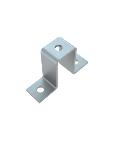 Прямоугольная скоба для двойного страт-профиля 41х82 мм HD85 КМ-профиль (PS41-82 HD85) в Благовещенске Держатели, клипсы, скобы Pintop.ru