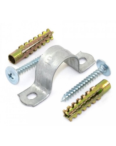 Комплекты для крепления ОКЛ с использованием самореза, дюбеля и скобы СМД 25-26 (100 шт) Промрукав (PR08.5005) в Благовещенске Держатели, клипсы, скобы Pintop.ru