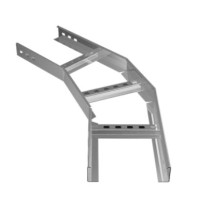 Угол горизонтальный 45° 300х80 (1,2) для лестничного лотка ПожТехКабель (650-314)