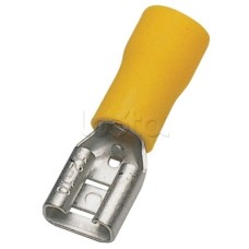 Клемма плоская изолированная 4-6 мм² (КПИ гнездо - 7.4мм) (100шт/уп) REXANT 08-0451