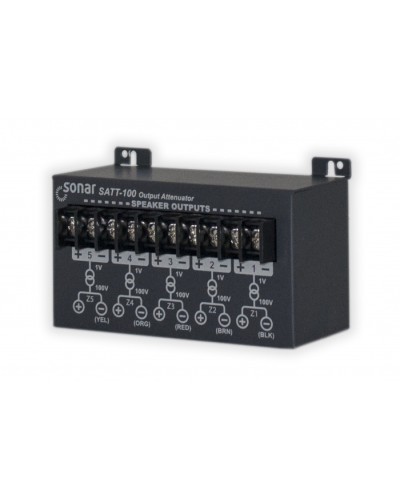 Блок аттенюаторов для настольныx усилителей Sonar SATT-100 в Благовещенске Система оповещения и трансляции Sonar Pintop.ru