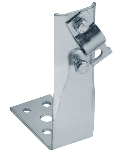 Держатель проводника круглого 6-10мм винтовой угловой h=60мм оцинкованная сталь HDZ IEK (ZDP87-14-1-16-60) в Благовещенске Крепеж Pintop.ru