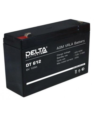 Аккумулятор свинцово-кислотный Delta DT 612 в Благовещенске Электротехническое оборудование Pintop.ru