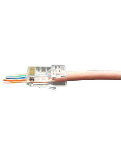 Разъем легкой оконцовки RJ-45 (8P8C) под витую пару Hyperline (PLEZ-8P8C-U-C5-100) в Благовещенске Патч-корды и пигтейлы Pintop.ru