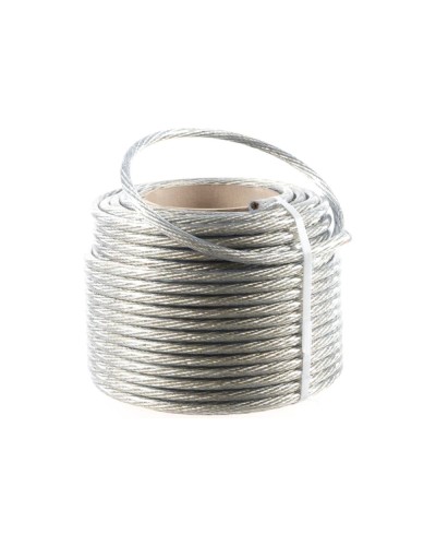 Трос стальной в ПВХ изоляции d=10.0 мм, катушка 50 метров REXANT (09-5300) в Благовещенске Крепежные изделия Pintop.ru