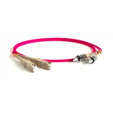 Патч-корд волоконно-оптический Hyperline FC-D2-504-LC/PR-SC/PR-H-15M-LSZH-MG