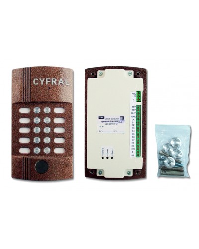 Блок вызова видеодомофона на 10 абонентов Цифрал M-10M/PVC в Благовещенске Блоки вызова многоабонентные Pintop.ru