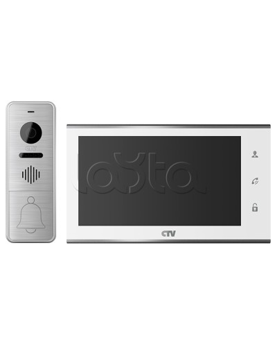 Комплект видеодомофона CTV-DP4705AHD (белый) в Благовещенске Комплекты домофонов Pintop.ru