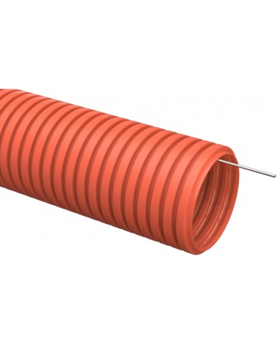 Труба гофр. ПНД 20 мм с зондом (100 м) IEK (CTG20-20-K04-100) в Благовещенске Труба гофрированная Pintop.ru