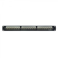 Патч-панель модульная 19", 1U, CAT6A, 24 порта RJ45, экранированная DKC RN6APPF24