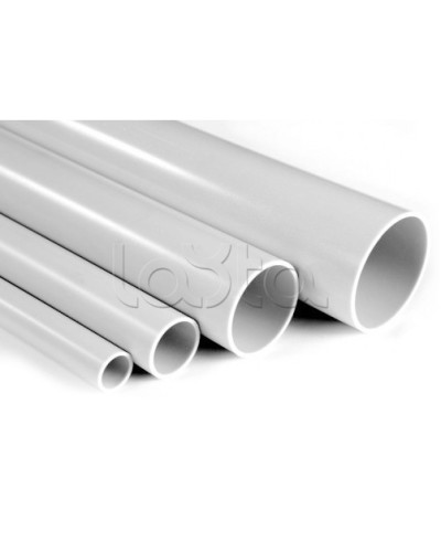 Труба гладкая самозатухающая ПВХ 25 мм серый IEK (CTR10-025-K41-060I) в Благовещенске Гладкая труба Pintop.ru
