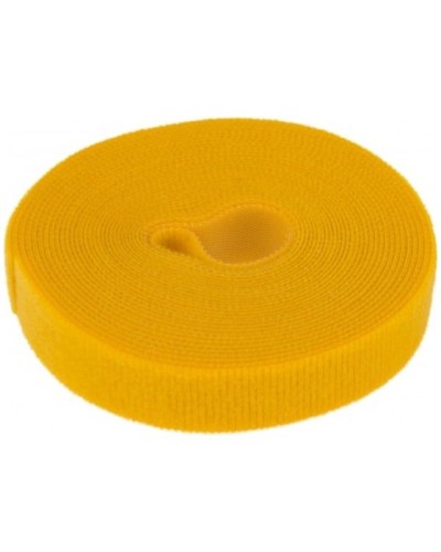 Лента-липучка многоразовая 5 м х 20мм, желтая (1 шт/уп) REXANT 07-7522 в Благовещенске Монтажные материалы Pintop.ru