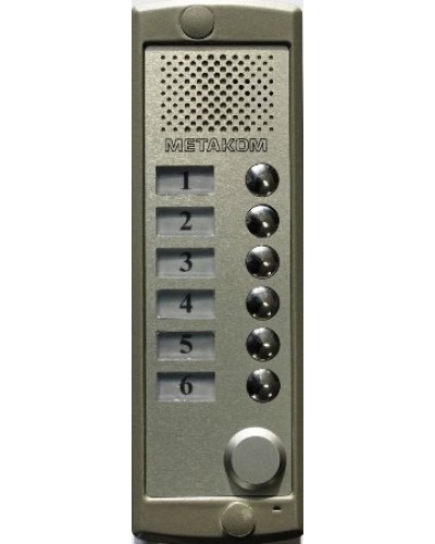 Блок вызова домофона Метаком MK6-K-RF в Благовещенске Блоки вызова многоабонентные Pintop.ru