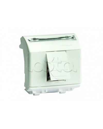 Ком.роз. RJ45 кат.6A, 8P8C, Brava, белая, 2мод DKC 76679B в Благовещенске Аксессуары для стоек и шкафов Pintop.ru