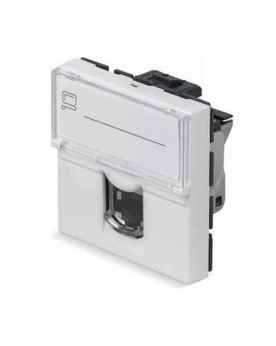 Модуль Keystone Jack RJ-45(8P8C), 180 градусов, категория 6a, экранированная Cabeus (KJ-RJ45-Cat.6a-SH-180T-FP-L-45) в Благовещенске Модули Keystone Pintop.ru