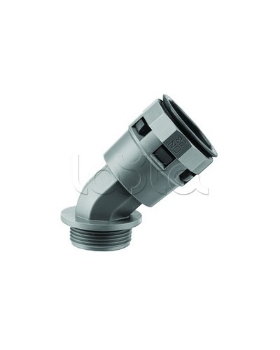 Муфта 45 грд. труба-коробка DN 29 мм, М32х1,5, полиамид, цвет черный DKC PAL29M32N в Благовещенске Повороты, муфты, тройники Pintop.ru