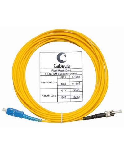 Шнур оптический simplex LC/APC-FC/UPC 9/125 sm 10м LSZH Cabeus FOP(s)-9-LC/APC-FC/UPC-10m в Благовещенске Патч-корды оптические Pintop.ru