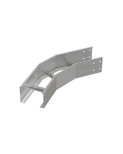 Угол лестничный горизонтальный 45 гр. 150х600х1,5 мм HD85 N КМ-профиль (LGL45-150-600-1.5 HD85 N) в Благовещенске Аксессуары для лотков Pintop.ru