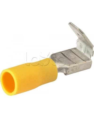 Клемма плоская изолированная 4-6 мм² (КПИ гнездо+штекер - 7.4мм+6.3мм) (100шт/уп) REXANT 08-0452 в Благовещенске Клеммные колодки Pintop.ru