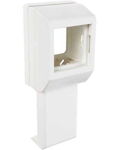 Суппорт с рамкой на 1 пост (45х45) вдоль профиля универсальный SPL 020007S в Благовещенске Аксессуары для кабель-канала Pintop.ru