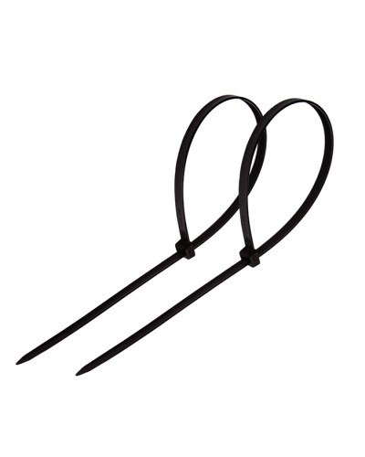 Хомут-стяжка нейлоновый 4х250 мм чёрный (100шт/уп) REXANT 07-0251 в Благовещенске Стяжки-хомуты Pintop.ru