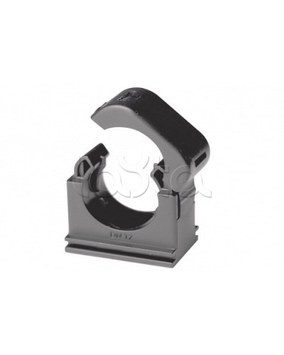 Держатель с крышкой DN 12 мм, полиамид, цвет чёрный DKC (PASW12N) в Благовещенске Держатели, клипсы, скобы Pintop.ru