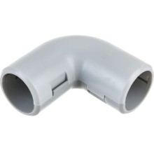 CI32G Угол 90 гр.(2част.), без галогена, для труб D32мм, белый (1уп = 10шт) Экопласт (41232-10HF-W)