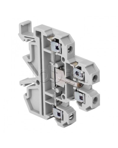 Клемма винтовая двухуровневая JXB-4/35L с перемычкой между уровнями серая EKF (plc-jxb-2-4/35L-gy) в Благовещенске Клеммные колодки Pintop.ru