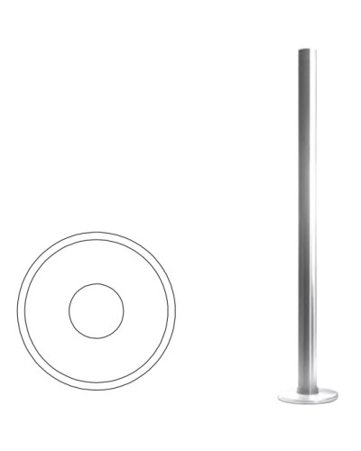 Стойка ограждения базовая (антик серебро) Oxgard в Благовещенске Ограждения Pintop.ru