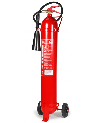 Огнетушитель углекислотный ПОЖТЕХНИКА ОУ-7 ИНЕЙ РФ на шасси (70В, С, Е, до 10 000V) баллон по ГОСТ 949 в Благовещенске Огнетушители Pintop.ru