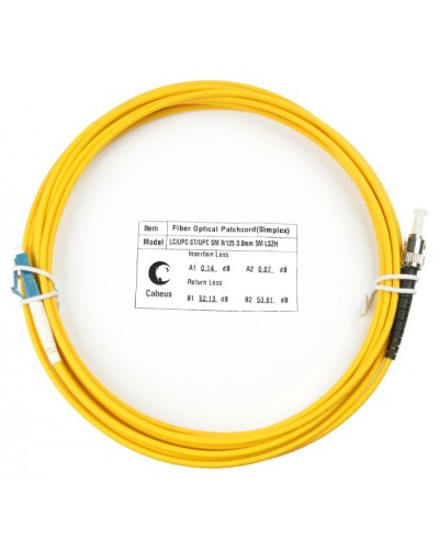 Шнур оптический simplex LC-ST 9/125 sm 10м LSZH Cabeus FOP(s)-9-LC-ST-10m в Благовещенске Патч-корды оптические Pintop.ru