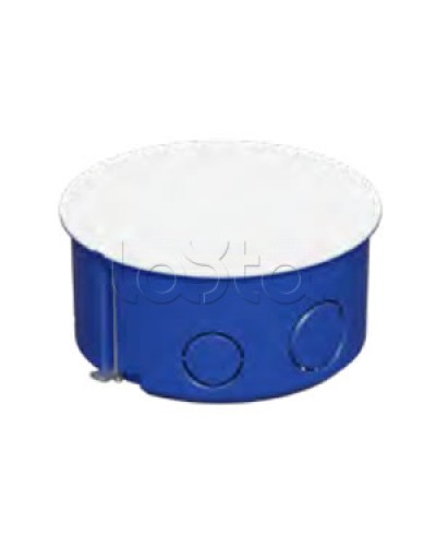 Коробка распределительная c/п. с крышкой, D100х50мм, IP30 цвет синий (1шт) Экопласт (44657-1) в Благовещенске Распределительные коробки Pintop.ru