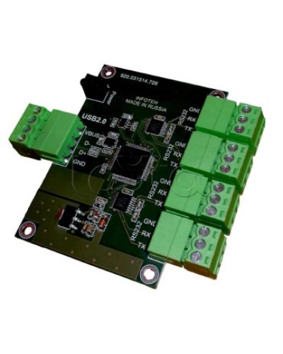 Конвертер USB/RS-232 ИНФОТЕХ AVT-USB/4RS232 в Благовещенске Дополнительное оборудование для ОПС Pintop.ru