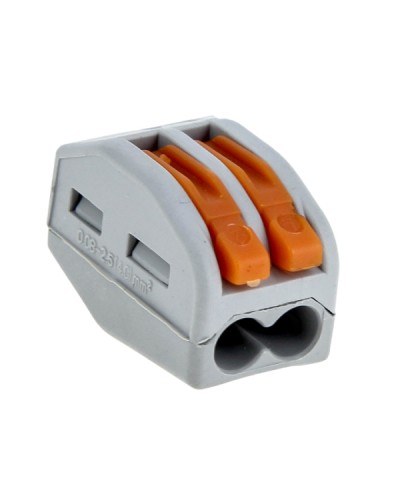 Строительно-монтажная клемма СМК 222-412 с рычагом 2 отверстия 0,08-2,5(4.0)мм2 (100шт.) EKF (plc-smk-412) - Строительно-монтажная клемма СМК 222-412 с рычагом 2 отверстия 0,08-2,5(4.0)мм2 (100шт.) EKF PROxima в Благовещенске Клеммные колодки Pintop.ru