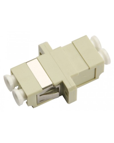 Соединитель проходной LC-LC duplex, MM(для многомодового кабеля) Cabeus DLC-DLC-MM в Благовещенске Проходные адаптеры и розетки оптические Pintop.ru