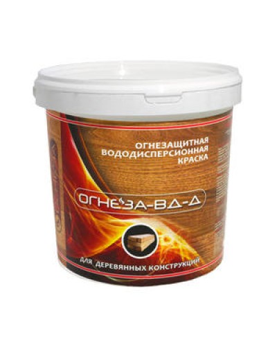 Краска огнезащитная водно-дисперсионнаявспучивающаясядля дерева Огнеза марки «ОГНЕЗА-ВД-Д» , ведро 3 кг. в Благовещенске Огнезащитные краски Pintop.ru