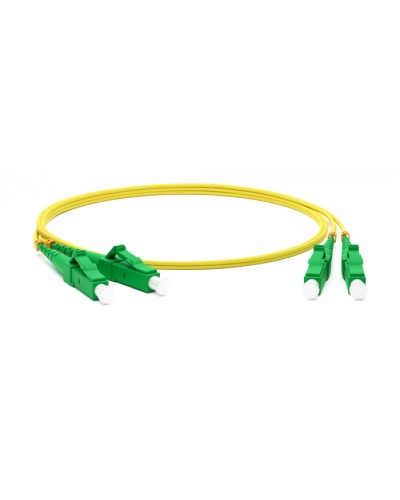 Патч-корд волоконно-оптический одномодовый SM 9/125 (OS2), LC/APC-LC/APC, duplex, LSZH, 5 м Hyperline FC-D2-9-LC/AR-LC/AR-H-5M-LSZH-YL в Благовещенске Патч-корды оптические Pintop.ru