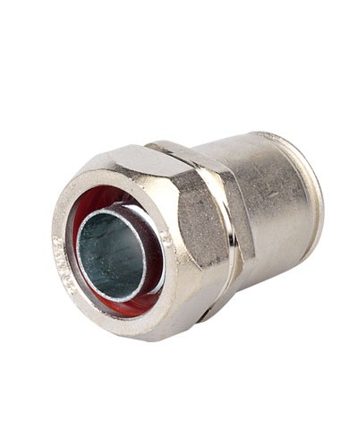 Муфта металлорукав DN 12-жесткая труба д.16мм, IP66/IP67, никелированная латунь DKC 6117-12N в Благовещенске Повороты, муфты, тройники Pintop.ru