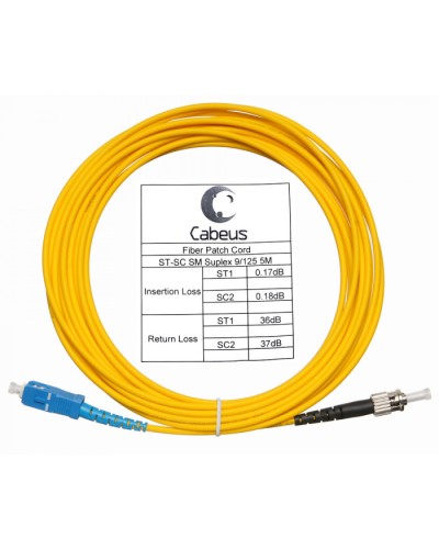 Шнур оптический simplex SC-ST 9/125 sm 7м LSZH Cabeus FOP(s)-9-SC-ST-7m в Благовещенске Патч-корды оптические Pintop.ru
