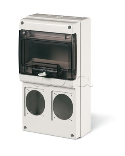 Корпус на 8 модулей и 2 поста с основанием 70х87 мм. Тип M340 DKC DIS6722300 в Благовещенске Аксессуары для стоек и шкафов Pintop.ru