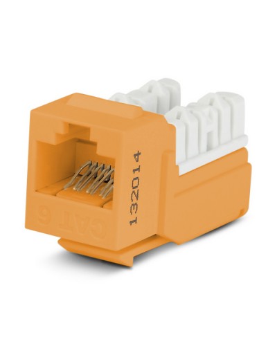 Вставка Hyperline (KJNE-8P8C-C6-90-OR) в Благовещенске Коннекторы Pintop.ru