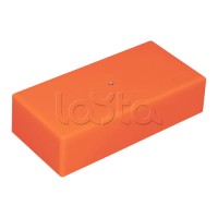 MB145 Коробка огн. E110, о/п 145х75х40мм, с гладкими стенками, без галогена, заземление, IP41, 12P, (1,5-10 мм2), цвет оранж. Экопласт (46353PE-HF)