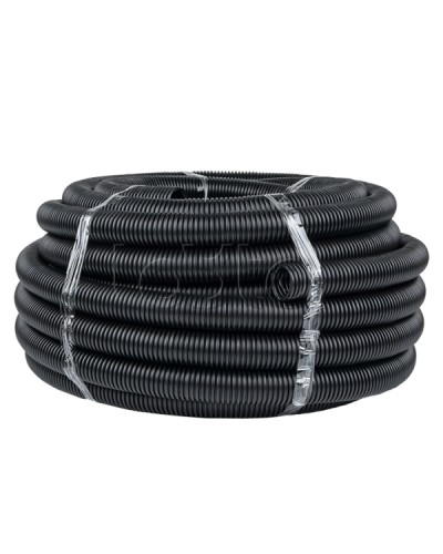 Труба гофр. ПНД с протяжкой d40 мм (25 м) черная EKF-Plast (tpnd-40n) в Благовещенске Труба гофрированная Pintop.ru