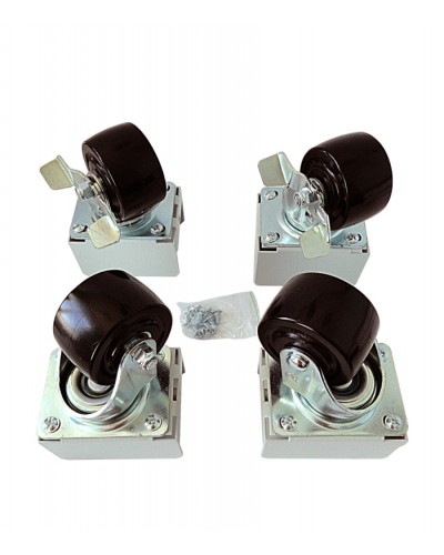 Eurolan Набор роликов 4 шт., до 600 кг, серия S3000 (60A-26-01-31BL) в Благовещенске Аксессуары для стоек и шкафов Pintop.ru