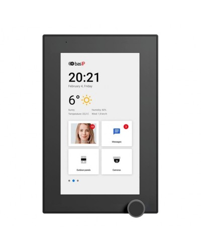 IP-видеодомофон BAS-IP AZ-07L BLACK в Благовещенске Абонентские IP устройства Pintop.ru