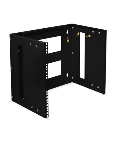 Кронштейн настенный 19 9U, цвет черный Cabeus NC-9U-BK в Благовещенске Аксессуары для стоек и шкафов Pintop.ru