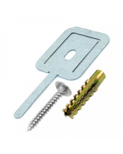 Комплекты для крепления ОКЛ с использованием самореза, дюбеля и хомута FR ПР-40 (100 шт) Промрукав PR08.5201 в Благовещенске Огнестойкие кабельные линии Pintop.ru